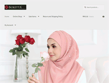 Tablet Screenshot of mybokittahijabfashion.com